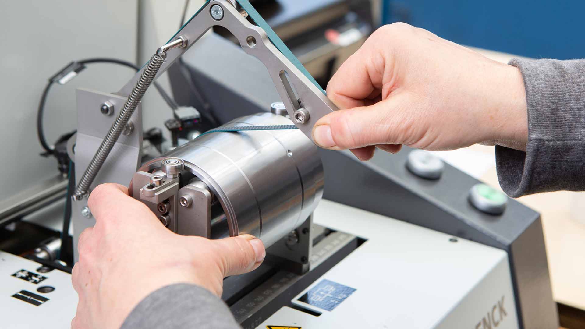 Auswuchtservice, Werkst&uuml;ck bei Auswuchtpr&uuml;fung